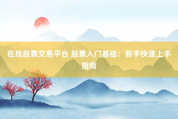 在线股票交易平台 股票入门基础：新手快速上手指南