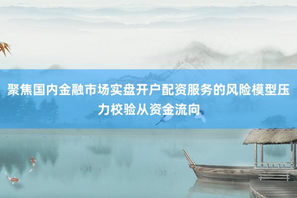 聚焦国内金融市场实盘开户配资服务的风险模型压力校验从资金流向