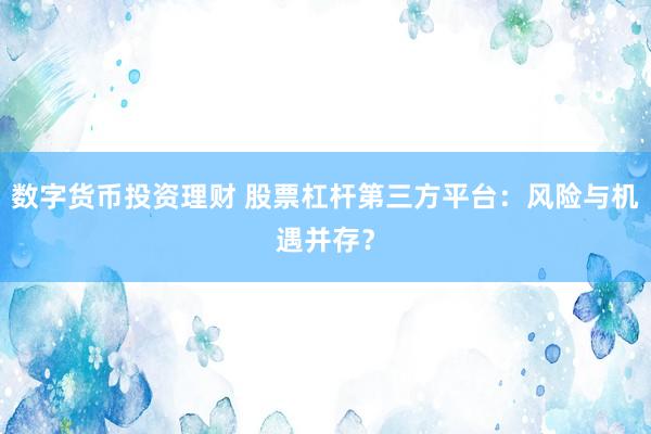数字货币投资理财 股票杠杆第三方平台：风险与机遇并存？