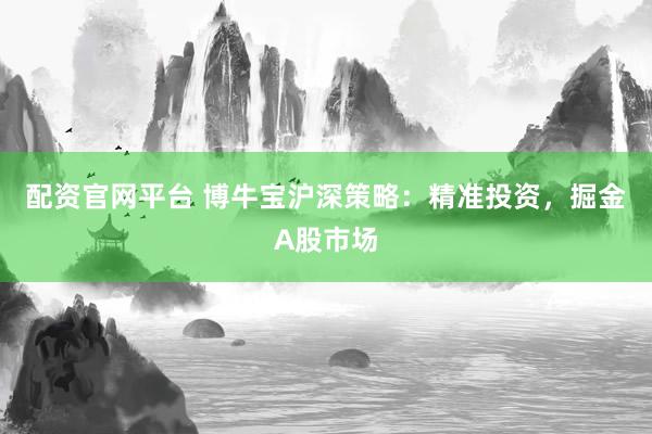 配资官网平台 博牛宝沪深策略：精准投资，掘金A股市场